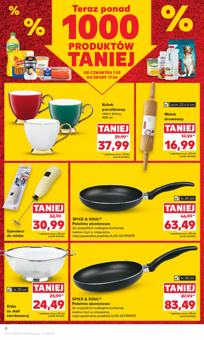 Gazetka promocyjna Kaufland - Kaufland - ważna 07.03 do 13.03.2024 - strona 8 - produkty: Kubek, Patelnia, Por, Sitko, Tera, Wałek