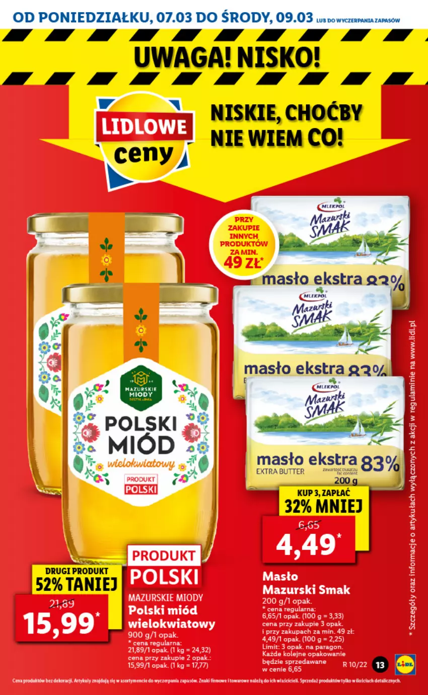 Gazetka promocyjna Lidl - GAZETKA - ważna 07.03 do 09.03.2022 - strona 13 - produkty: Masło, Waga