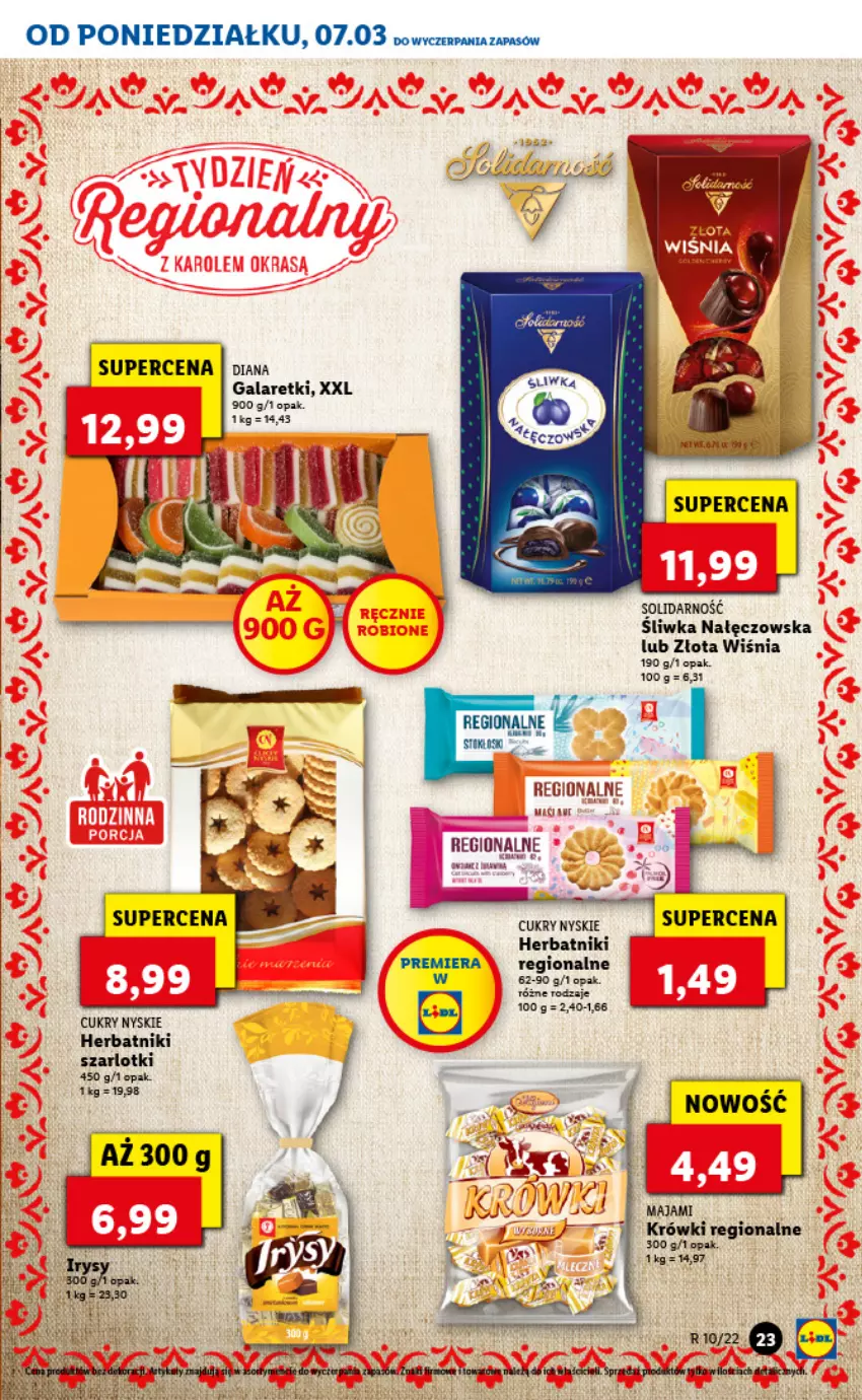 Gazetka promocyjna Lidl - GAZETKA - ważna 07.03 do 09.03.2022 - strona 23 - produkty: Gala, Galaretki, Herbatniki