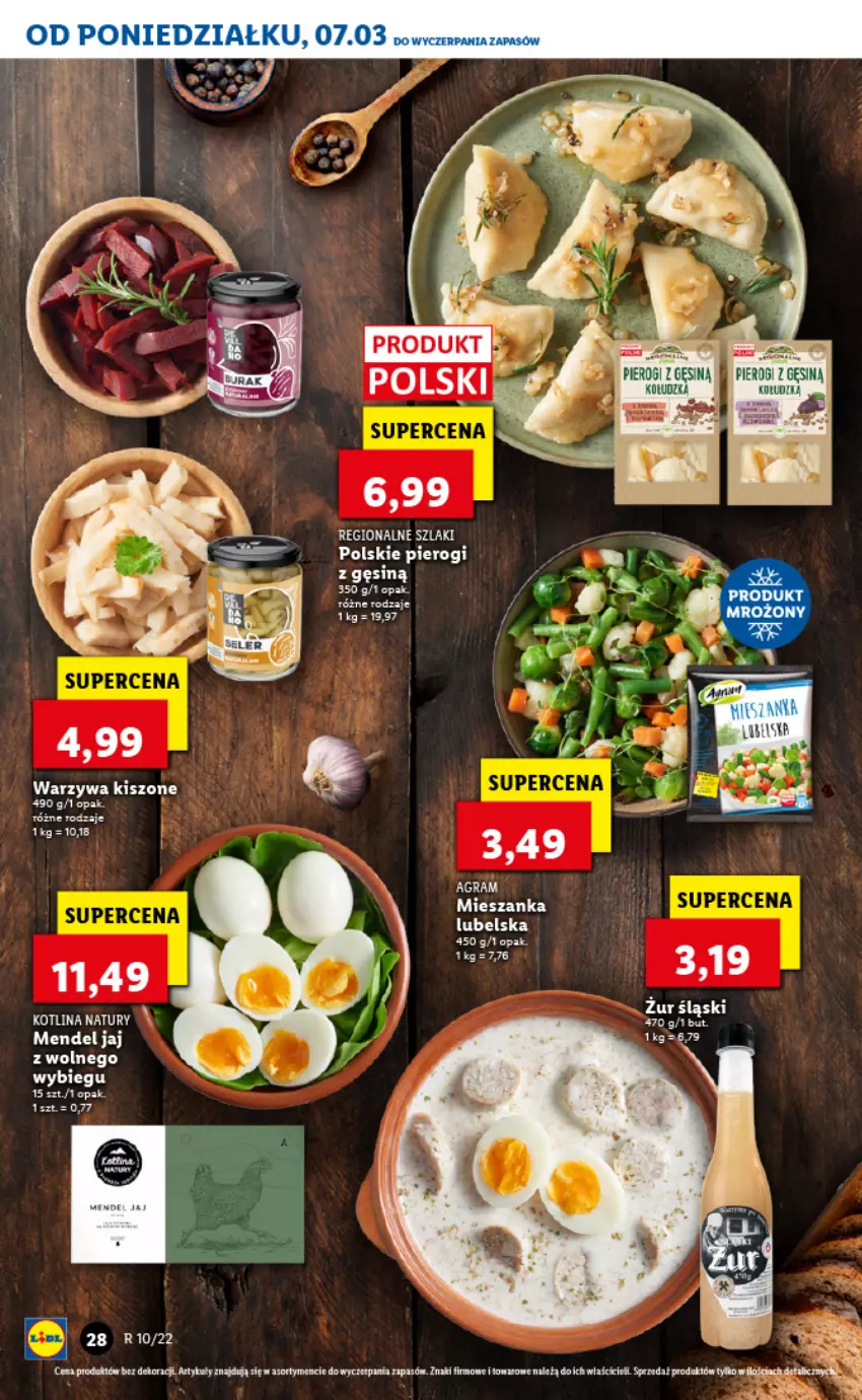 Gazetka promocyjna Lidl - GAZETKA - ważna 07.03 do 09.03.2022 - strona 28 - produkty: Gra, Kotlin, Mieszanka lubelska, Pierogi, Warzywa, Wiko