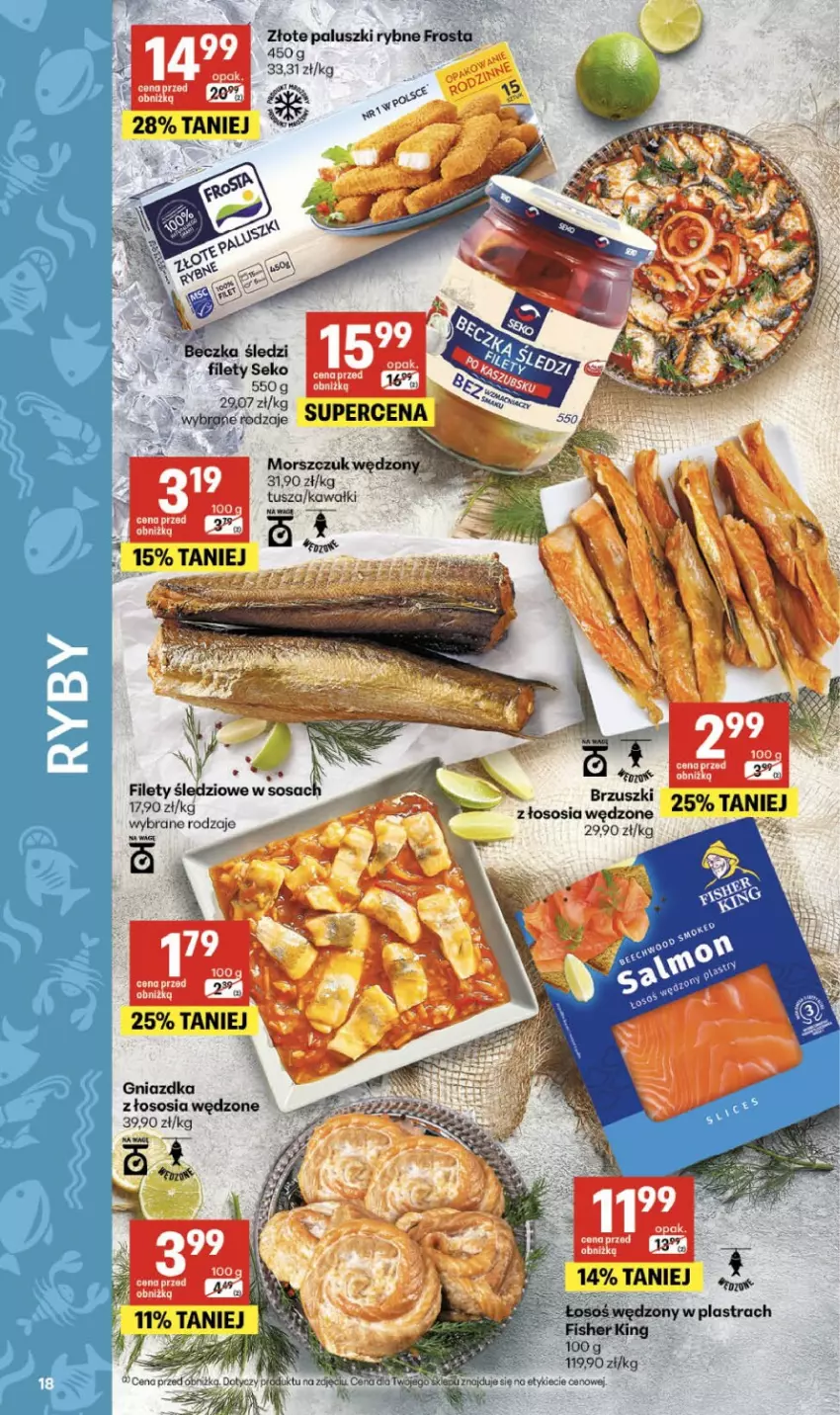 Gazetka promocyjna Delikatesy Centrum - Franczyza DC09 Czwartek - ważna 26.02 do 04.03.2026 - strona 18 - produkty: Frosta, Kawa, Paluszki rybne, Piec, Sos, Tusz