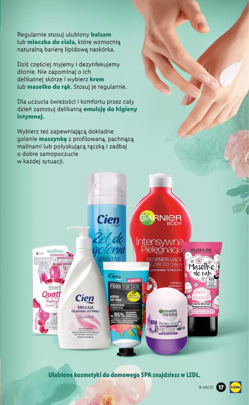 Gazetka promocyjna Lidl - TYDZIEŃ KOBIET - CELEBRUJ KOBIECOŚĆ Z LIDLEM! - ważna 03.03 do 10.03.2021 - strona 17 - produkty: Body, Emulsja, Garnier, LG, Mleczko, Mleczko do ciała, Mop