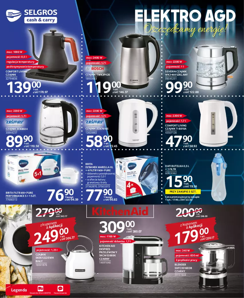 Gazetka promocyjna Selgros - Katalog Elektro - ważna 20.10 do 02.11.2022 - strona 2 - produkty: Blender, Brit, Brita, Czajnik, Dzbanek, Ekspres przelewowy, Gra, Granat, Pur