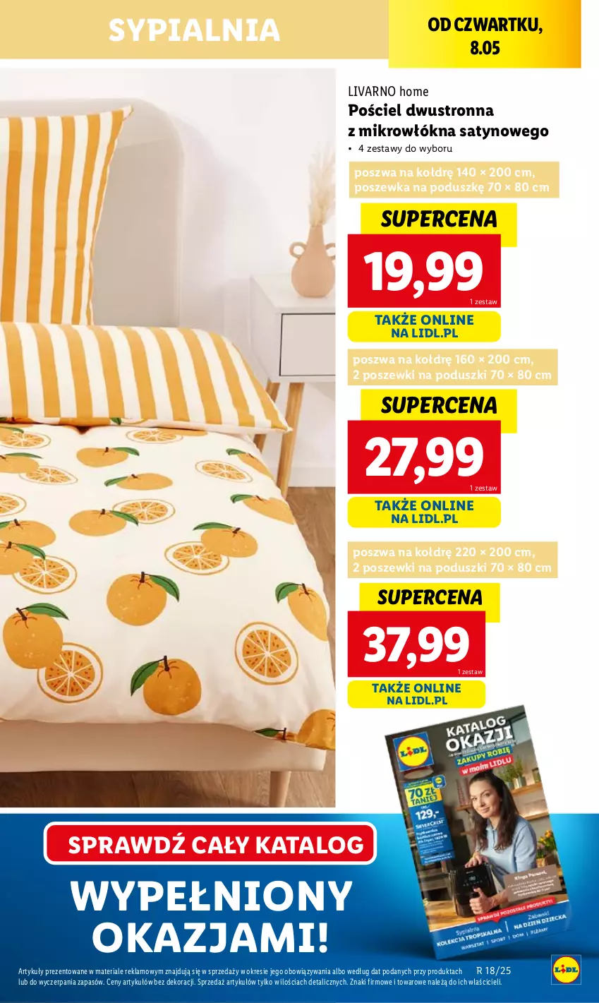 Gazetka promocyjna Lidl - GAZETKA - ważna 08.05 do 10.05.2025 - strona 15 - produkty: Ivar, Pościel, Pościel dwustronna, Poszewka, Sypialnia