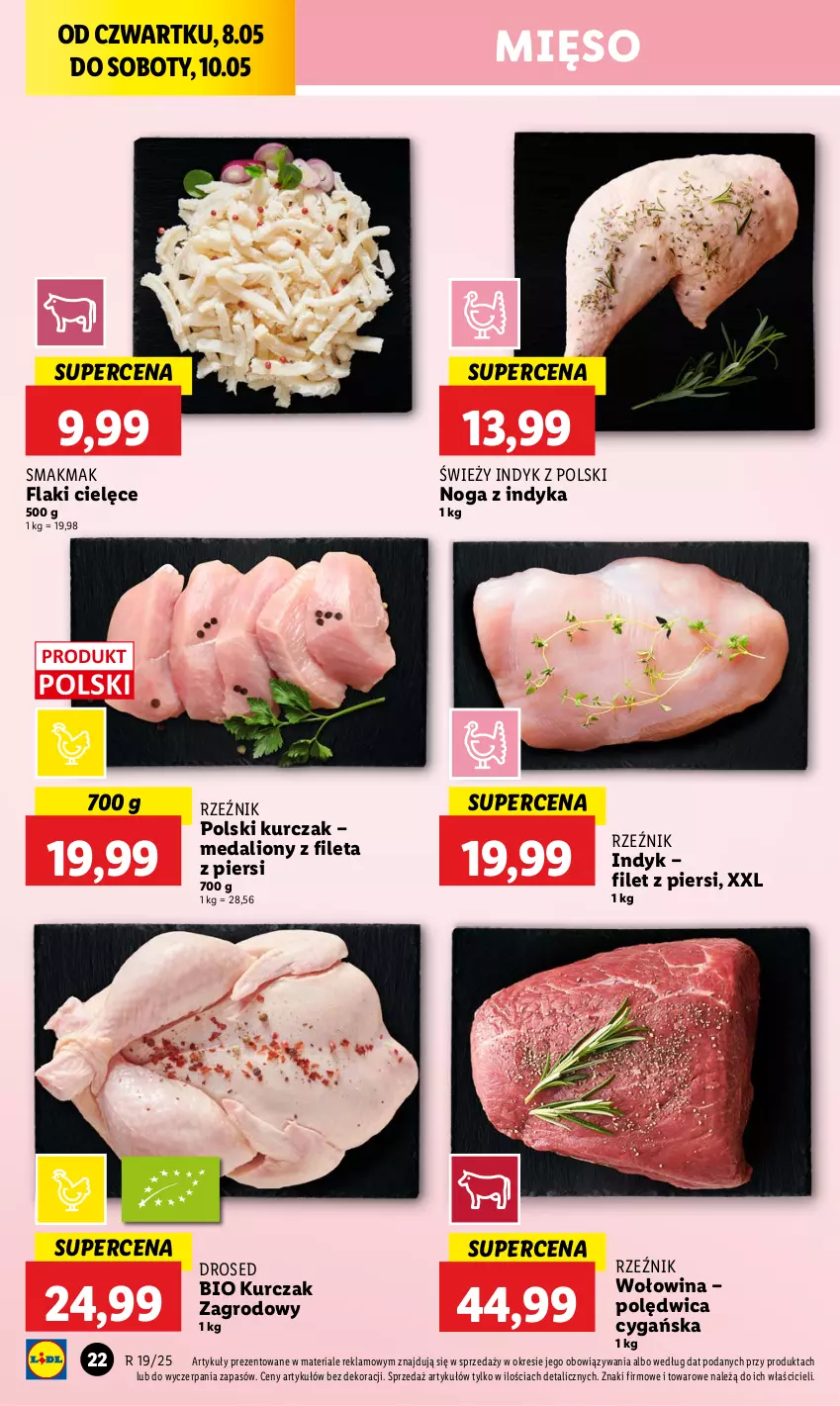 Gazetka promocyjna Lidl - GAZETKA - ważna 08.05 do 10.05.2025 - strona 24 - produkty: Flaki, Kurczak, Lion, Mięso, Polędwica, Wołowina