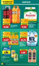 Gazetka promocyjna Lidl - GAZETKA - Gazetka - ważna od 10.05 do 10.05.2025 - strona 34 - produkty: Nałęczowianka, Sok, Mus, Coca-Cola, Napoje, Muszynianka, Napój gazowany, Tymbark, Aronia, Fanta, Woda mineralna, Woda, Sprite, Napój, Magnez, Fa