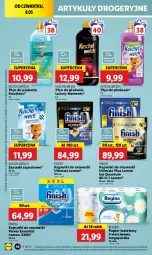 Gazetka promocyjna Lidl - GAZETKA - Gazetka - ważna od 10.05 do 10.05.2025 - strona 54 - produkty: Gin, Papier, Finish, Papier toaletowy, Płyn do płukania, Zmywarki, Moments