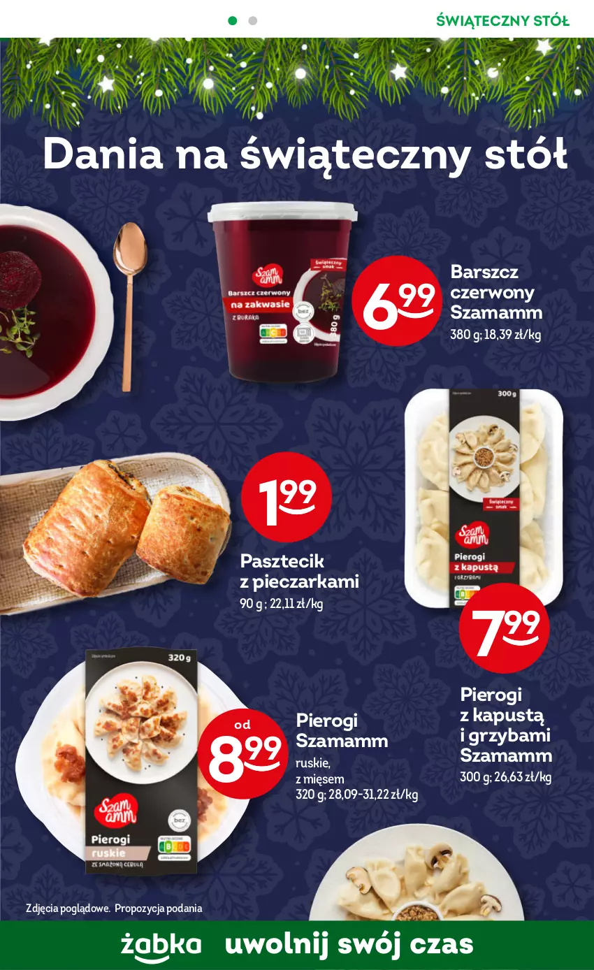 Gazetka promocyjna Żabka - ważna 06.12 do 19.12.2023 - strona 26 - produkty: Burger, Herbata, Kapustą, Kawa, Pasztecik z pieczarkami, Piec, Pieczarka, Pierogi, Stół