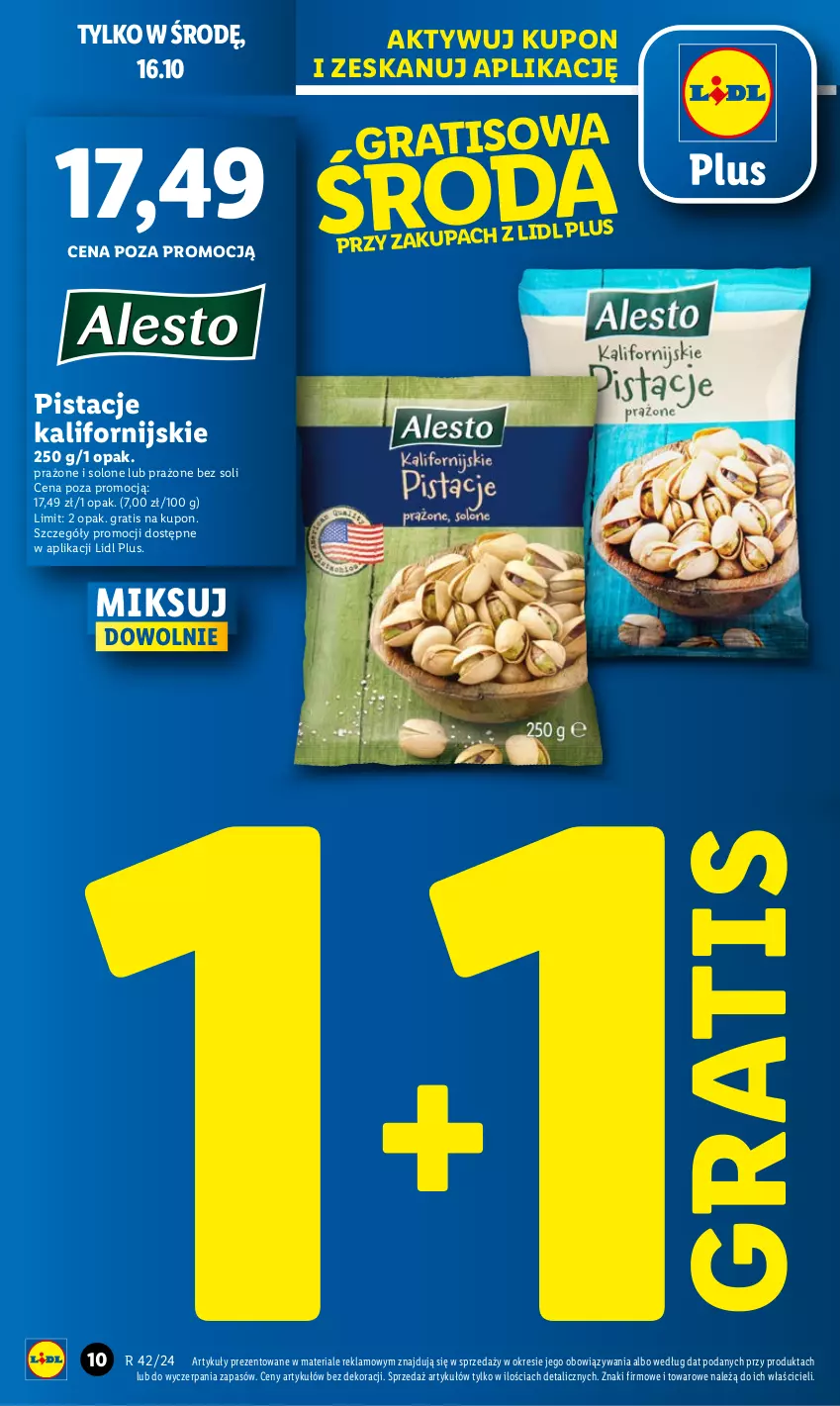 Gazetka promocyjna Lidl - GAZETKA - ważna 14.10 do 16.10.2024 - strona 10 - produkty: Gra, Pistacje