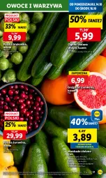 Gazetka promocyjna Lidl - GAZETKA - Gazetka - ważna od 16.10 do 16.10.2024 - strona 19 - produkty: Warzywa, Brukselka, Owoce, Grejpfrut