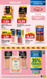 Gazetka promocyjna Lidl - GAZETKA - Gazetka - ważna od 16.10 do 16.10.2024 - strona 23 - produkty: Parówki, PIKOK, Boczek, Kiełbasa głogowska, Frankfurterki, Kabanos, Kiełbasa