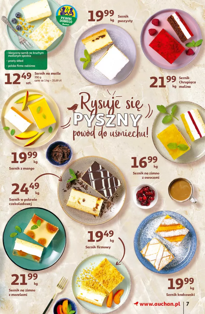 Gazetka promocyjna Auchan - Rysuje się pobudka na piątkę Hipermarkety - ważna 29.07 do 04.08.2021 - strona 7 - produkty: Mango, Morela, Ser