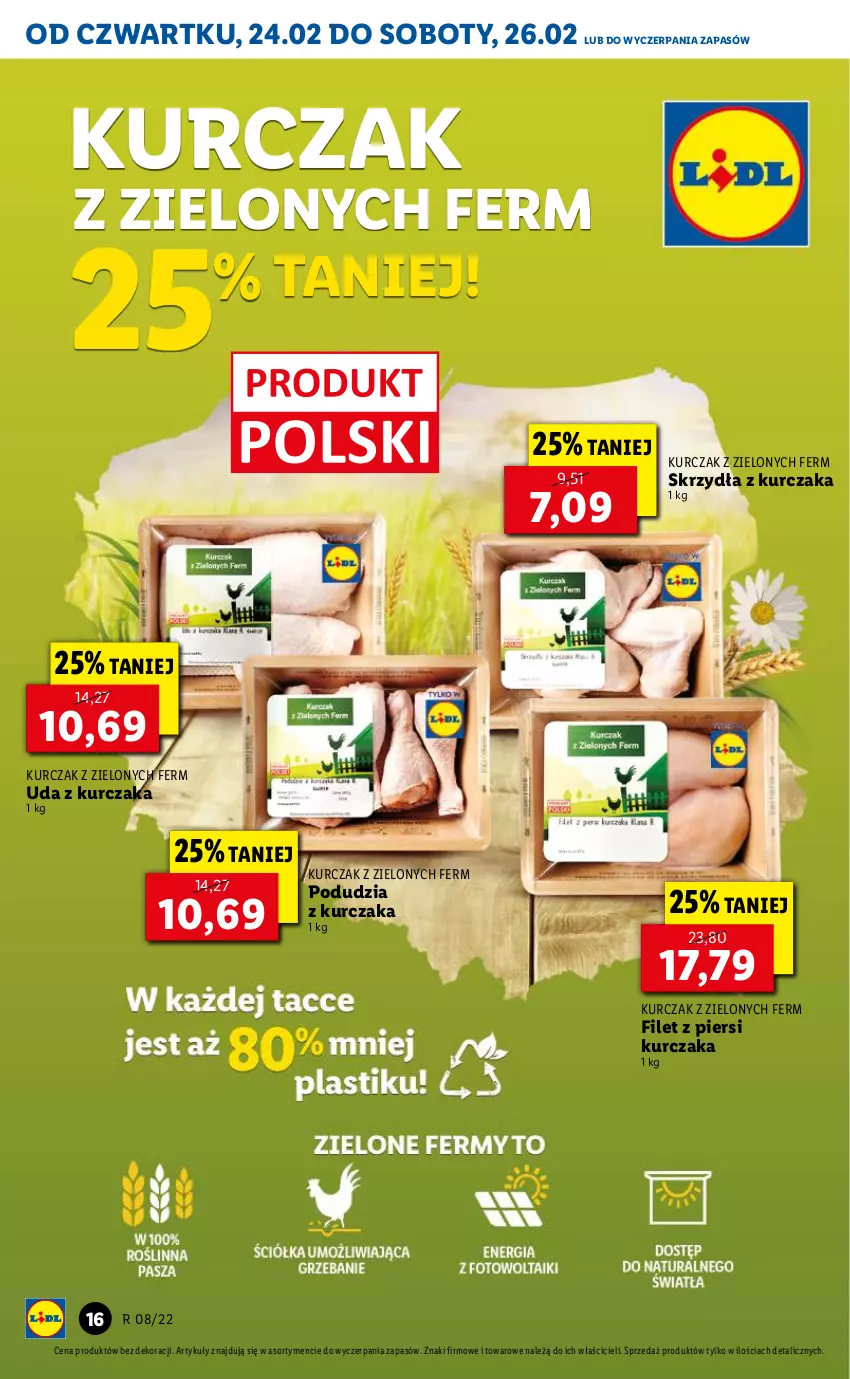 Gazetka promocyjna Lidl - GAZETKA - ważna 24.02 do 26.02.2022 - strona 16 - produkty: Filet z piersi kurczaka, Kurczak