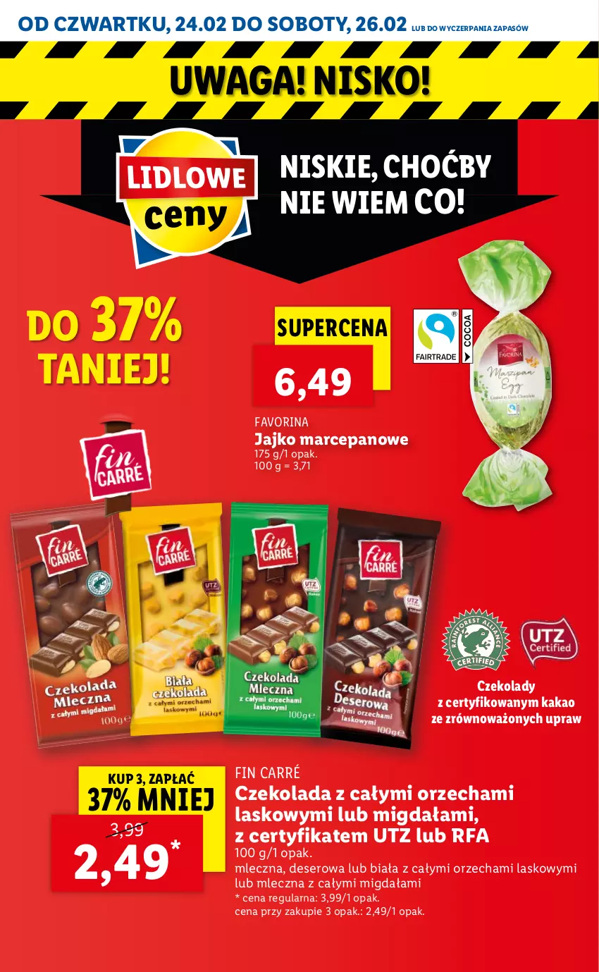 Gazetka promocyjna Lidl - GAZETKA - ważna 24.02 do 26.02.2022 - strona 4 - produkty: Czekolada, Deser, Fa, Kakao, Ser, Waga