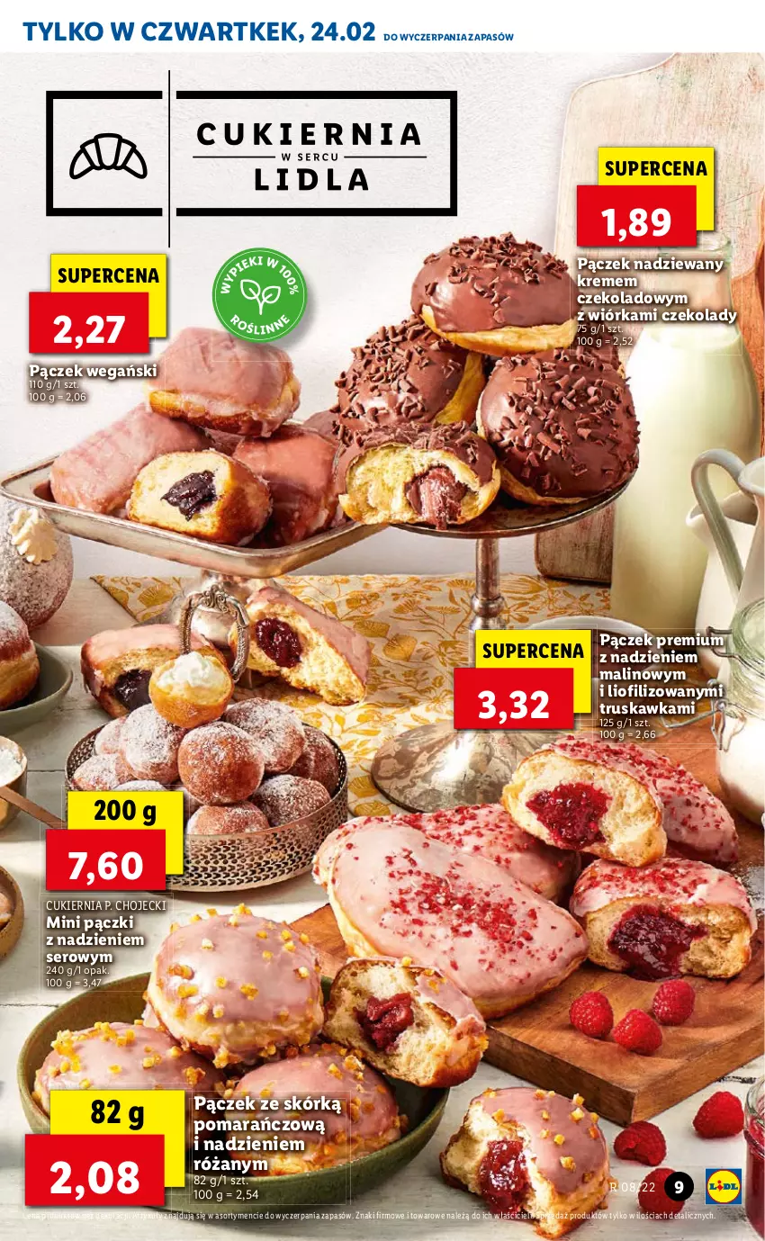 Gazetka promocyjna Lidl - GAZETKA - ważna 24.02 do 26.02.2022 - strona 9 - produkty: Cukier, Pączek, Róża, Ser