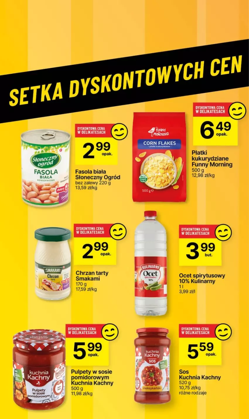 Gazetka promocyjna Delikatesy Centrum - Dyskontowe ceny w Delikatesach Centrum - ważna 15.02 do 21.02.2024 - strona 35 - produkty: Fa, Fasola, Kuchnia, Ocet, Ogród, Pulpety, Sos, Sos pomidorowy