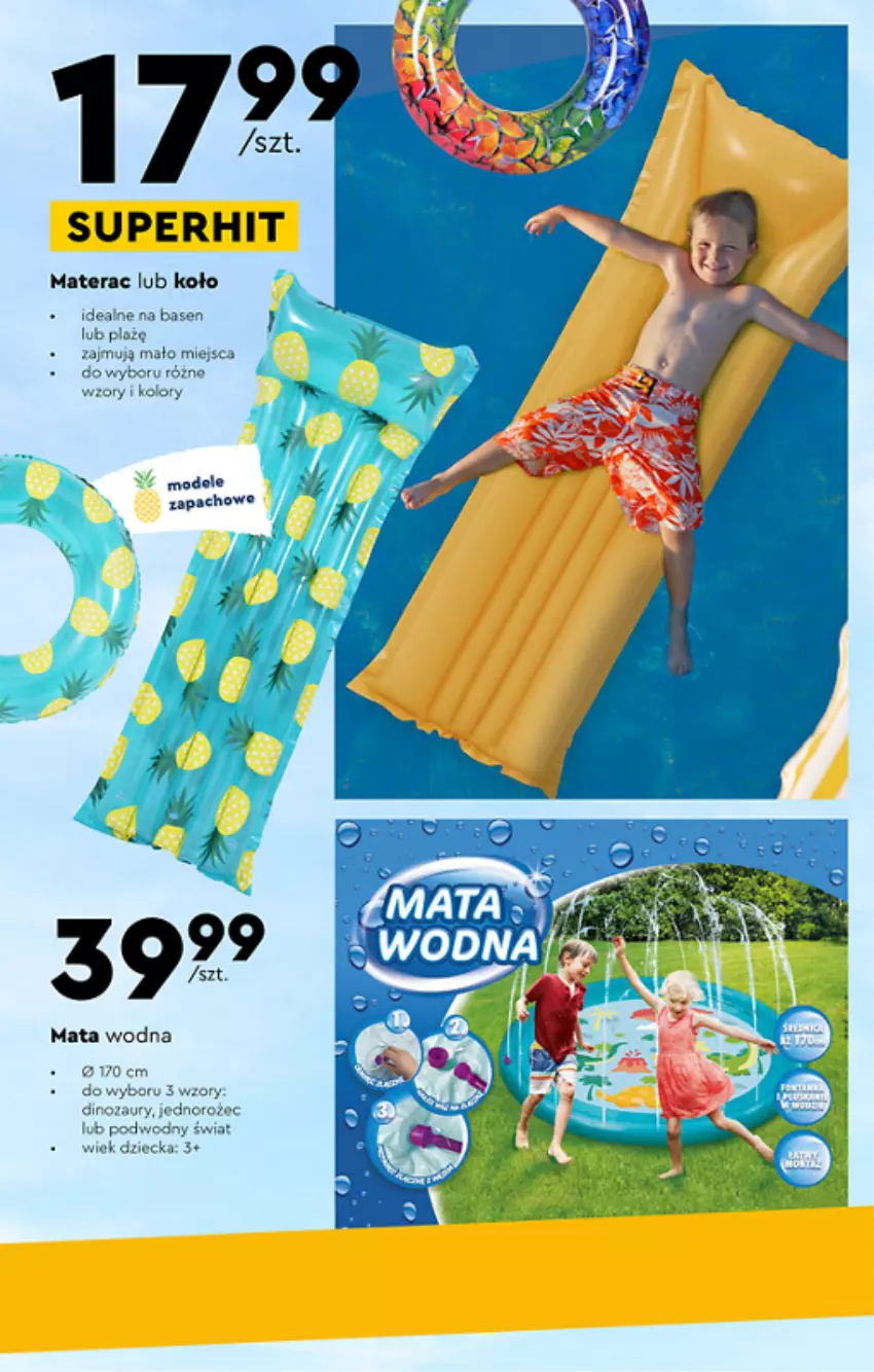 Gazetka promocyjna Biedronka - ważna 06.06 do 22.06.2022 - strona 10 - produkty: Dinozaur, Jednorożec, Mata wodna, Materac, Tera