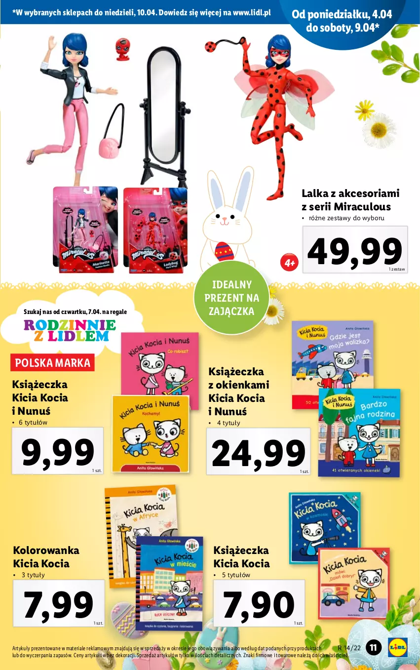 Gazetka promocyjna Lidl - GAZETKA - ważna 04.04 do 10.04.2022 - strona 11 - produkty: Koc, Kolorowanka, Lalka, Ser