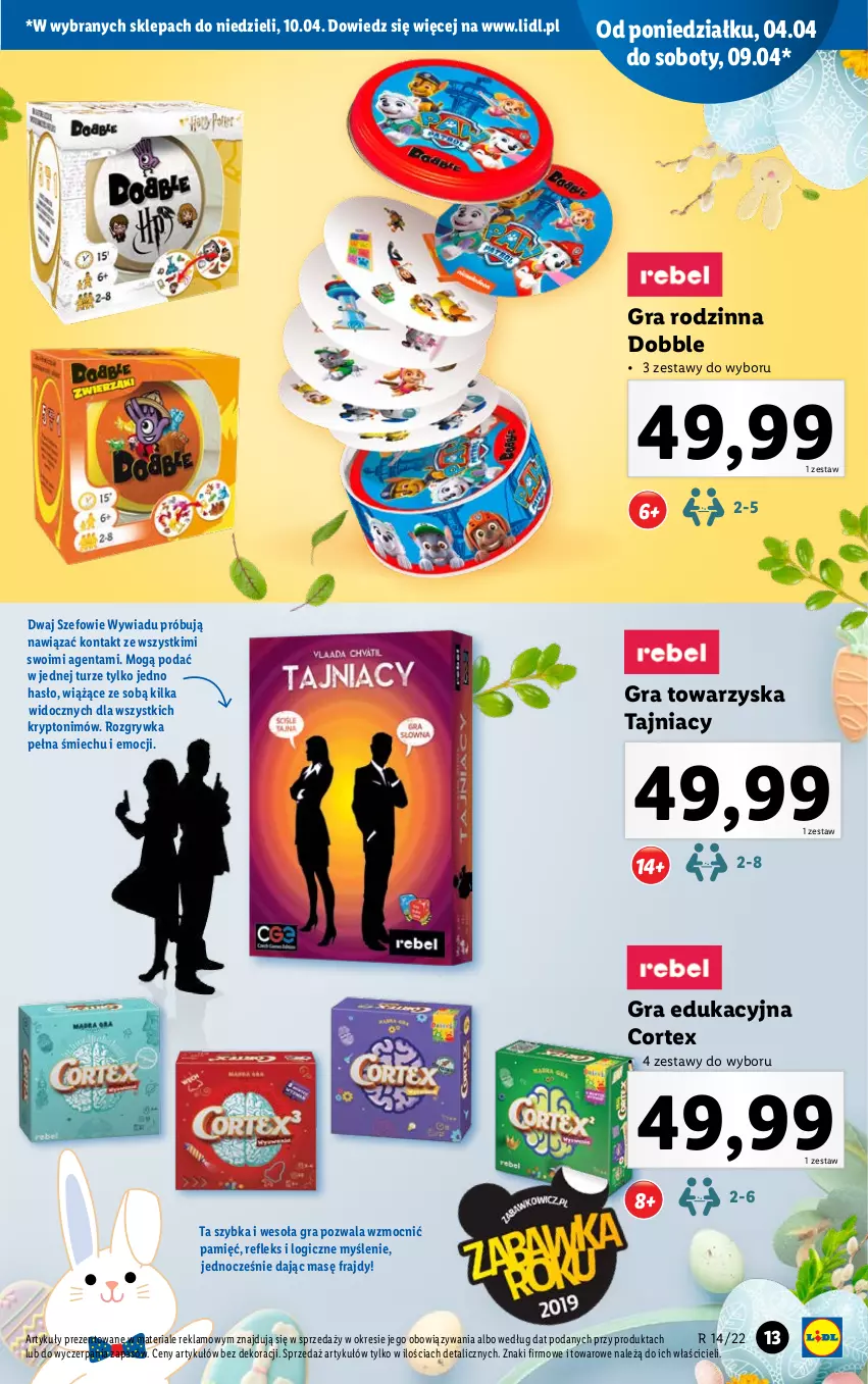 Gazetka promocyjna Lidl - GAZETKA - ważna 04.04 do 10.04.2022 - strona 13 - produkty: Gra, Gry