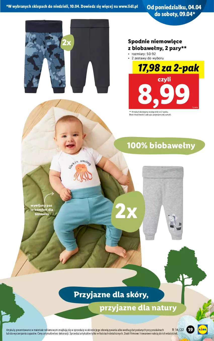 Gazetka promocyjna Lidl - GAZETKA - ważna 04.04 do 10.04.2022 - strona 19 - produkty: Spodnie