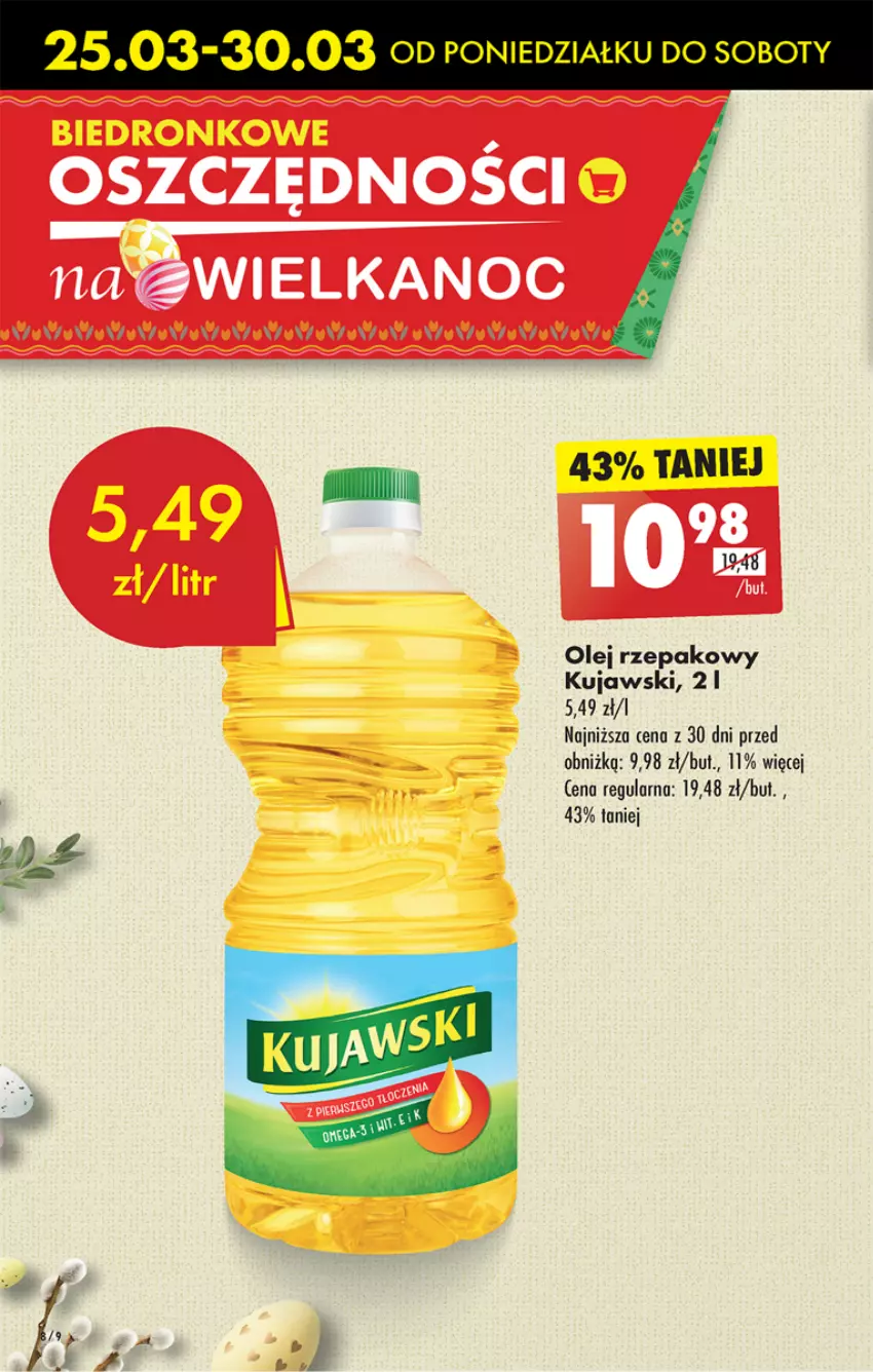 Gazetka promocyjna Biedronka - Od poniedzialku - ważna 25.03 do 30.03.2024 - strona 8 - produkty: Dron, Kujawski, Olej, Olej rzepakowy