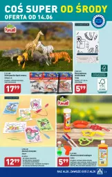 Gazetka promocyjna Aldi - COŚ do domu i nie tylko - Gazetka - ważna od 17.06 do 17.06.2023 - strona 8 - produkty: Papier, Dinozaur, Klej, Obrus, Miecz, Zwierzęta, Trąbka, Fa