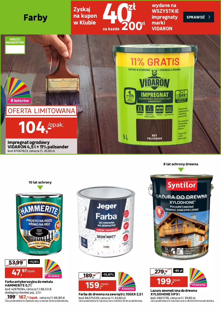 Gazetka promocyjna Leroy Merlin - Gazetka Leroy Merlin - ważna 20.05 do 16.06.2026 - strona 16 - produkty: Dulux, Emulsja, Fa, Farba lateksowa, Gra, HP, Lazur, Luxens, Por