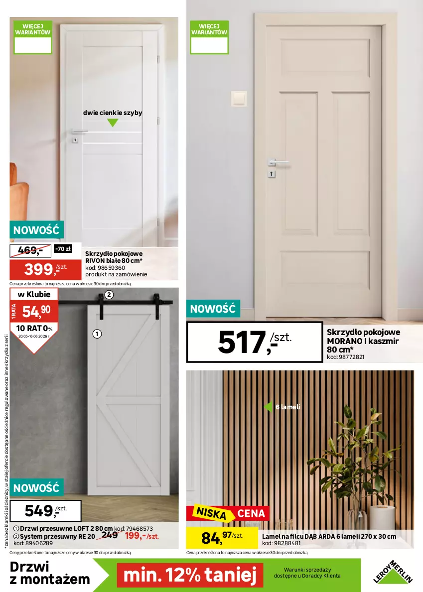 Gazetka promocyjna Leroy Merlin - Gazetka Leroy Merlin - ważna 20.05 do 16.06.2026 - strona 19 - produkty: Drzwi, Klamka, LG, Por, Ser, Sok