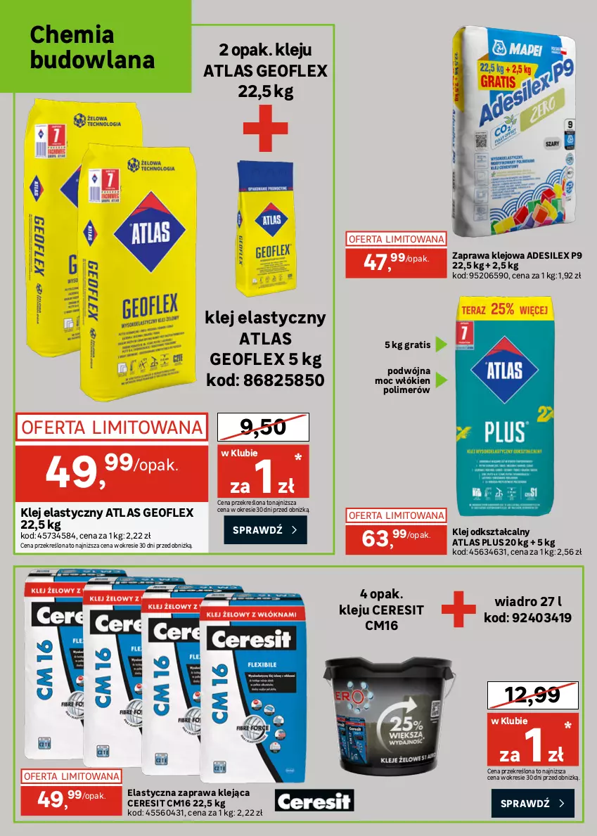 Gazetka promocyjna Leroy Merlin - Gazetka Leroy Merlin - ważna 20.05 do 16.06.2026 - strona 36 - produkty: Cement, Ceresit, Geoflex, Gra, Klej, Klej elastyczny, LANA, Mop, Optima, Podkład, Wiadro, Zaprawa klejowa