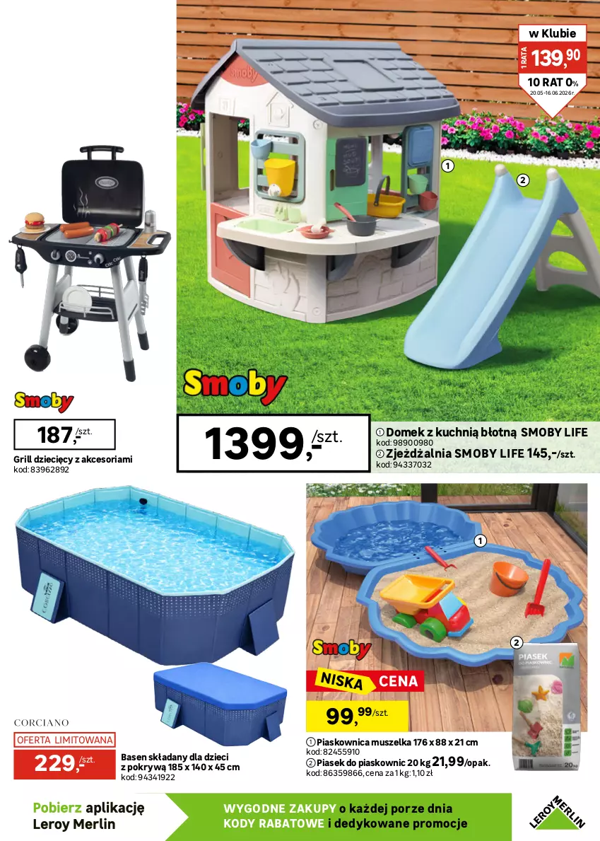 Gazetka promocyjna Leroy Merlin - Gazetka Leroy Merlin - ważna 20.05 do 16.06.2026 - strona 5 - produkty: Dozownik, Dzieci, Grill, Inka, Mus, Odkurzacz, Ogród, Pokrywa, Por, Wkład filtrujący