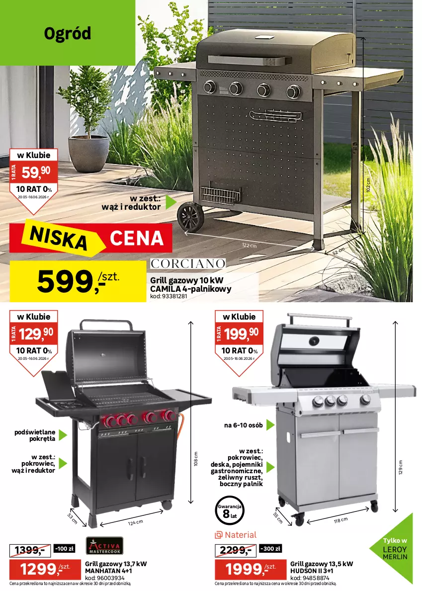 Gazetka promocyjna Leroy Merlin - Gazetka Leroy Merlin - ważna 20.05 do 16.06.2026 - strona 6 - produkty: Alcon, Fa, Grill, Grill gazowy, Kuchnia, Lack, Ogród, Pojemnik, Pokrowiec, Zestaw narzędzi