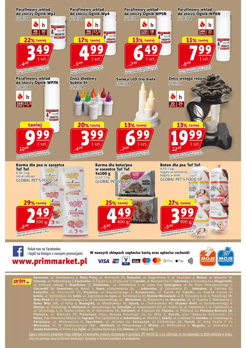 Gazetka promocyjna Prim Market - ważna 16.10 do 22.10.2025 - strona 16 - produkty: Baton, Baton dla psa, Drób, Fa, Znicz