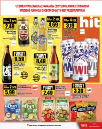 Gazetka promocyjna Topaz - Gazetka - Gazetka - ważna od 20.03 do 20.03.2024 - strona 17 - produkty: Piwo, Top, Pur, Chipsy, Lack, Carlsberg, Piwo jasne, Bruschette, Napój, Fa