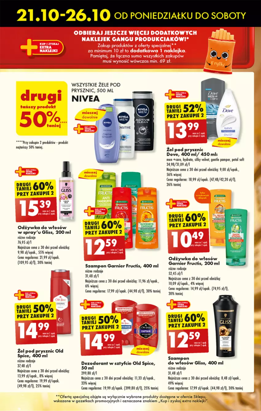 Gazetka promocyjna Biedronka - Od poniedzialku - ważna 21.10 do 26.10.2024 - strona 35 - produkty: Dezodorant, Dove, Fructis, Garnier, Klej, Kret, Odżywka, Old Spice, Szampon