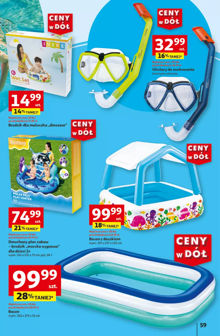 Gazetka promocyjna Auchan - Gazetka CENY W DÓŁ Hipermarket Auchan - ważna 31.05 do 05.06.2024 - strona 59 - produkty: Brodzik, Dinozaur, Dzieci