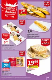 Gazetka promocyjna Auchan - Gazetka CENY W DÓŁ Hipermarket Auchan - Gazetka - ważna od 05.06 do 05.06.2024 - strona 21 - produkty: Królewski, Wafle, Sękacz, Bagietka, Dan Cake