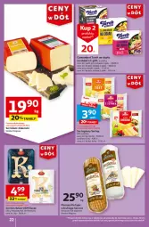 Gazetka promocyjna Auchan - Gazetka CENY W DÓŁ Hipermarket Auchan - Gazetka - ważna od 05.06 do 05.06.2024 - strona 22 - produkty: Mozzarella, Ser topiony, Top, Ser, Kasztelan, Ser Kasztelan, Edam, Grill