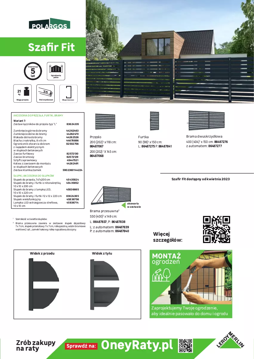 Gazetka promocyjna Leroy Merlin - Gazetka Leroy Merlin - ważna 01.01 do 31.12.2023 - strona 9 - produkty: Gra, Klamka, Rama, Słupek, Szyny