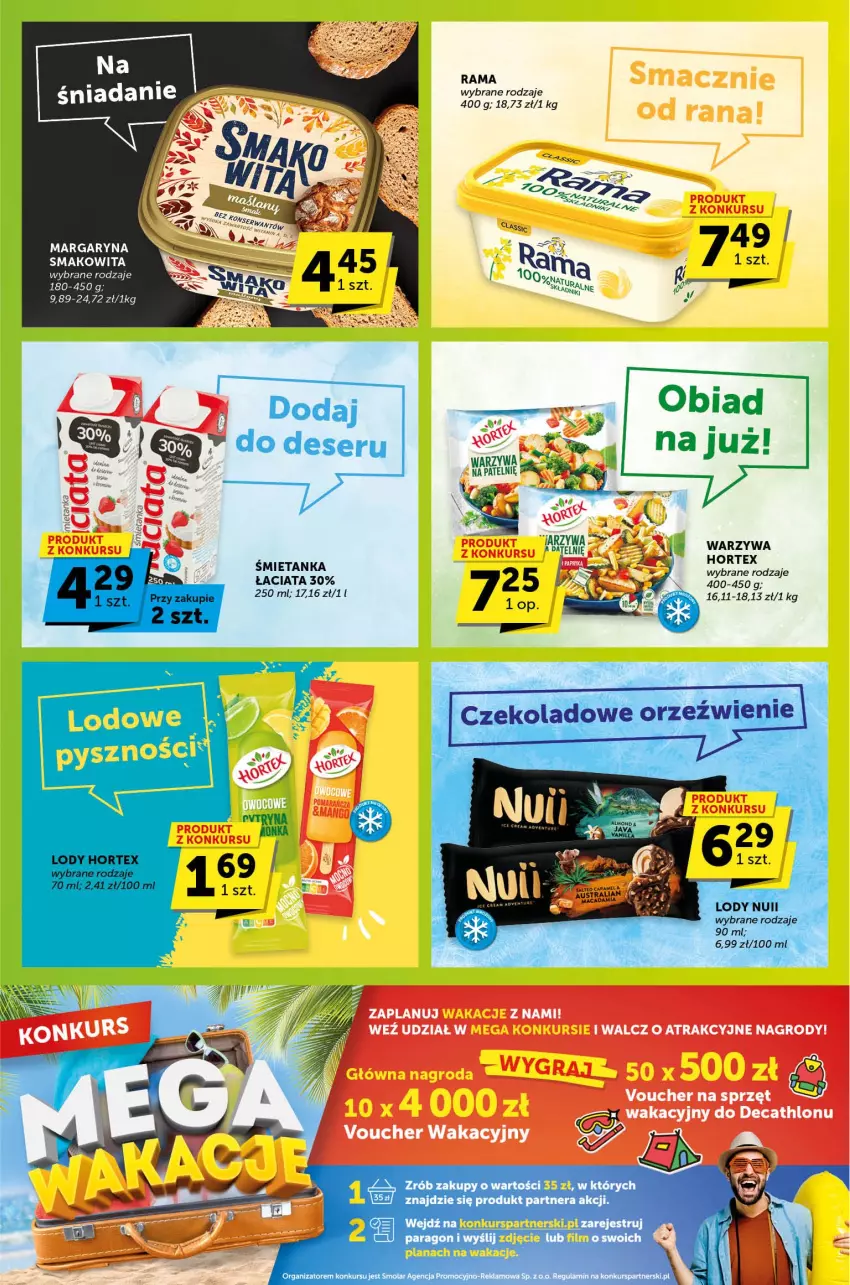 Gazetka promocyjna Groszek - ważna 29.06 do 11.07.2023 - strona 6 - produkty: Hortex, Lody, Margaryna, Rama, Smakowita, Warzywa