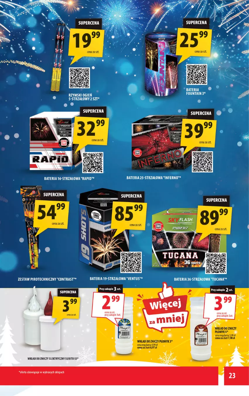 Gazetka promocyjna Arhelan - Gazetka - ważna 15.12 do 28.12.2025 - strona 23 - produkty: Fa, Jaja, Koc, Znicz