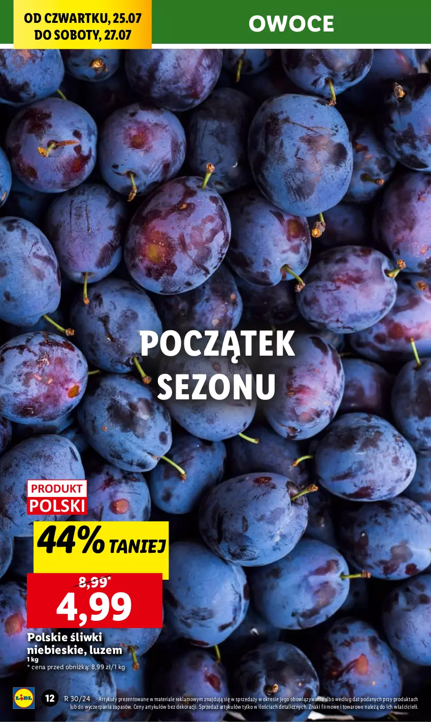 Gazetka promocyjna Lidl - GAZETKA - ważna 25.07 do 27.07.2024 - strona 14 - produkty: Owoce