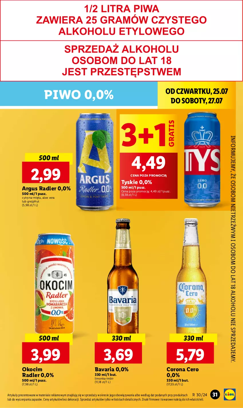 Gazetka promocyjna Lidl - GAZETKA - ważna 25.07 do 27.07.2024 - strona 37 - produkty: Aloe vera, Gra, Grejpfrut, Imbir, Koc, Limonka, Mięta, Okocim, Piwo, Radler, Tyskie