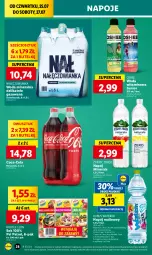 Gazetka promocyjna Lidl - GAZETKA - Gazetka - ważna od 27.07 do 27.07.2024 - strona 34 - produkty: Nałęczowianka, Sok, Coca-Cola, Napoje, Leon, Kubuś Waterrr, Oshee, Woda mineralna, Kubuś, Arbuz, Woda, Napój, Psi Patrol, Hortex