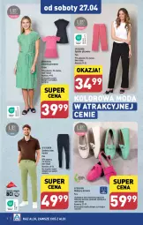 Gazetka promocyjna Aldi - Artykuły przemysłowe i tekstylia - Gazetka - ważna od 27.04 do 27.04.2024 - strona 8 - produkty: Mokasyny, Wełna, Moda, Spodnie, Sukienka, K2, Fa