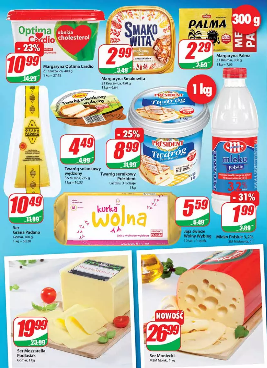 Gazetka promocyjna Dino - Gazetka - ważna 28.07 do 03.08.2021 - strona 12 - produkty: Jaja, Jaja z wolnego wybiegu, Margaryna, Mozzarella, Ser, Smakowita