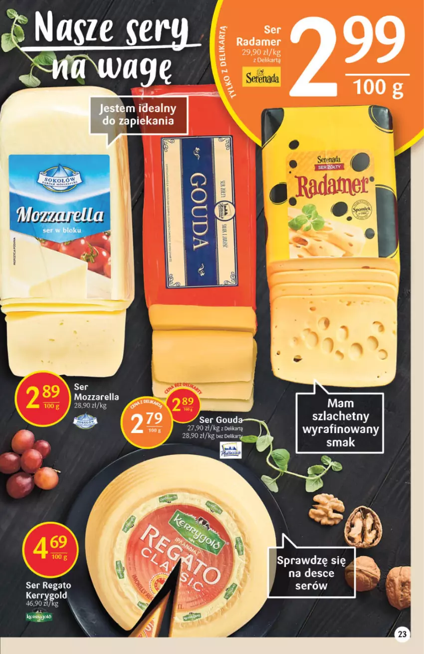 Gazetka promocyjna Delikatesy Centrum - Gazetka DC24 - ważna 23.06 do 29.06.2022 - strona 23 - produkty: Mozzarella, Radamer, Ser