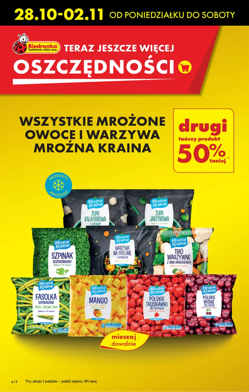 Gazetka promocyjna Biedronka - Od poniedzialku - ważna 28.10 do 02.11.2024 - strona 8 - produkty: Mrożone owoce i warzywa, Owoce, Tera, Warzywa