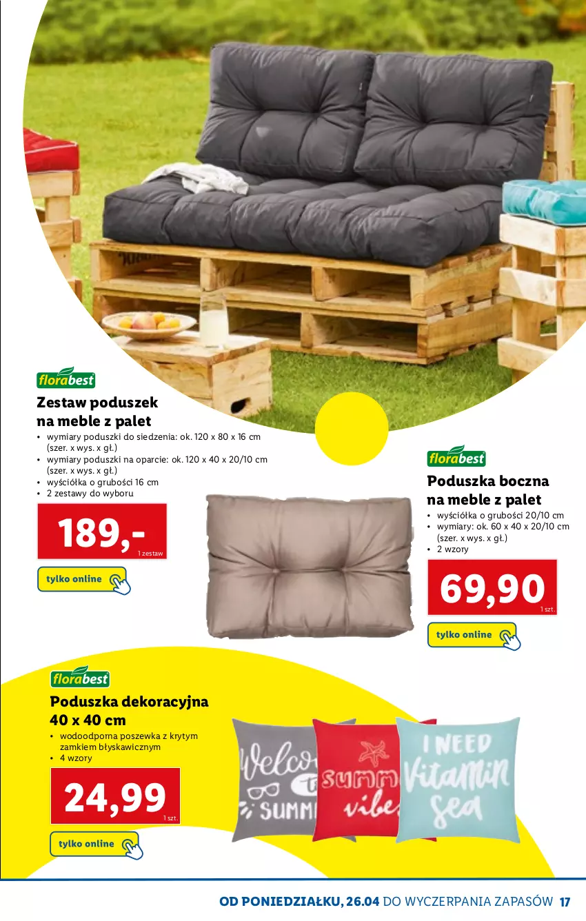 Gazetka promocyjna Lidl - KATALOG SKLEPU ONLINE - ważna 06.04 do 30.04.2021 - strona 17 - produkty: Meble, Poduszka, Poduszka dekoracyjna, Por, Poszewka