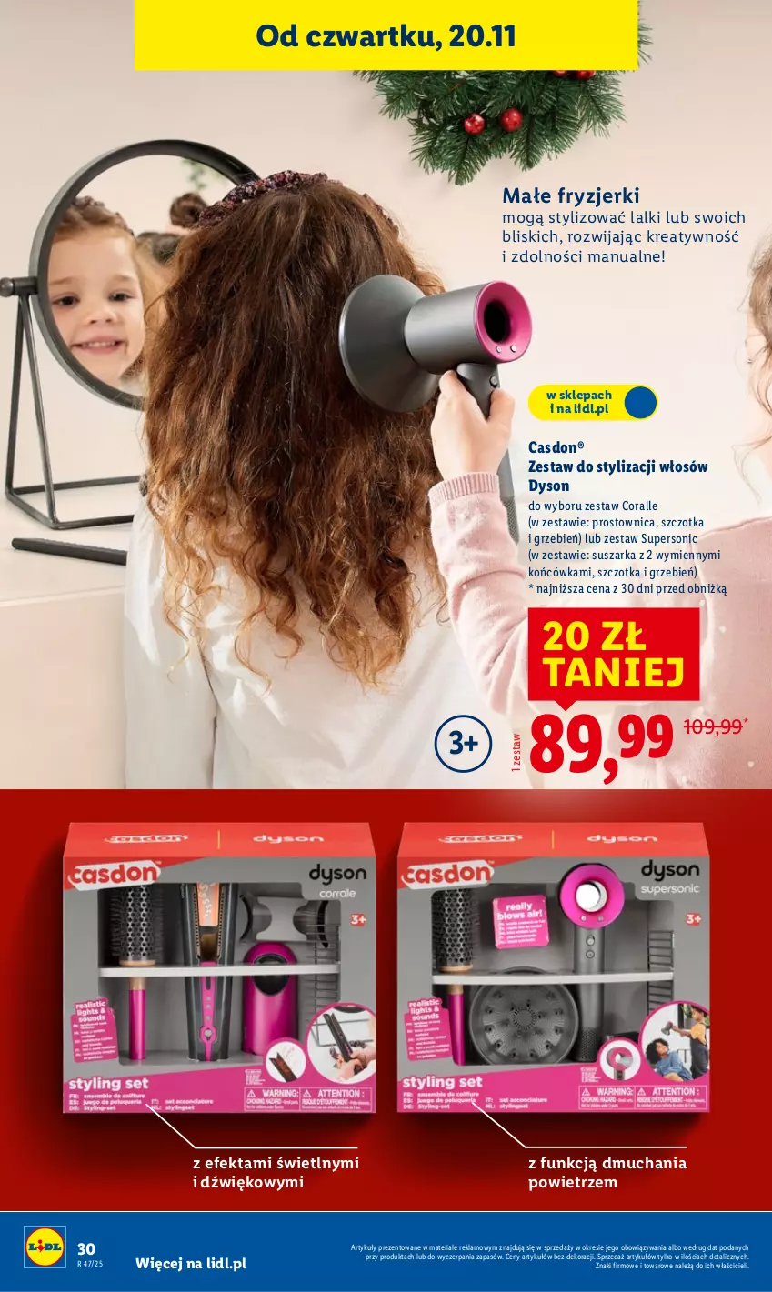 Gazetka promocyjna Lidl - Katalog Zabawki - ważna 03.11 do 24.12.2025 - strona 30 - produkty: Suszarka, Szczotka