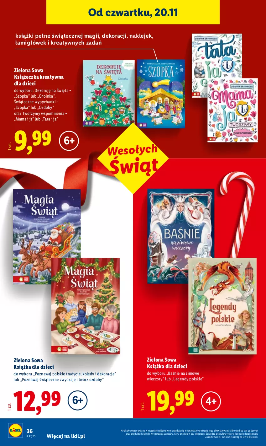 Gazetka promocyjna Lidl - Katalog Zabawki - ważna 03.11 do 24.12.2025 - strona 36 - produkty: Choinka, Dzieci, Inka, Klej, Książka